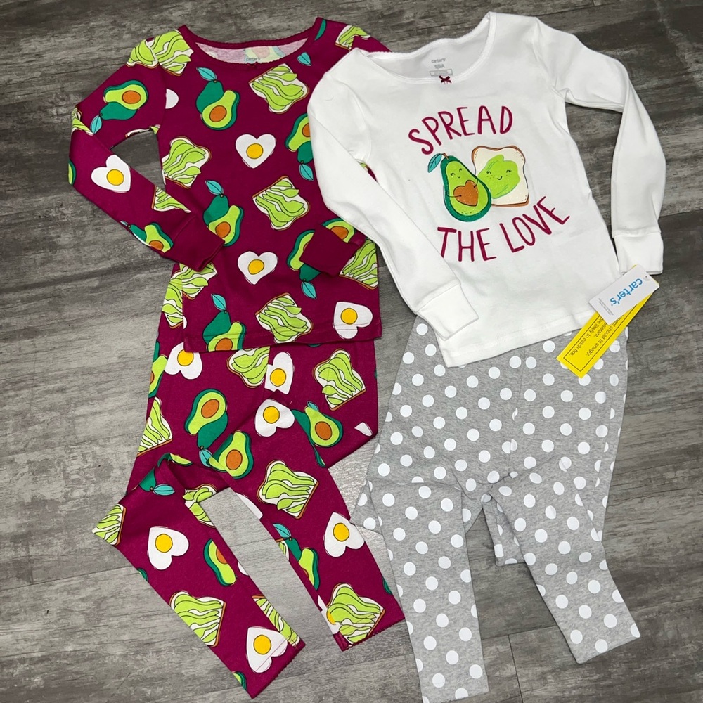 New Carters Spread the love 4pc pjs